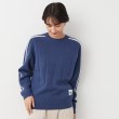 デッサン（ユニセックス）(Dessin(UNISEX))の【ユニセックス・ハミルトンラムズウール】ライン入りニット（XS～L） ブルー(092)