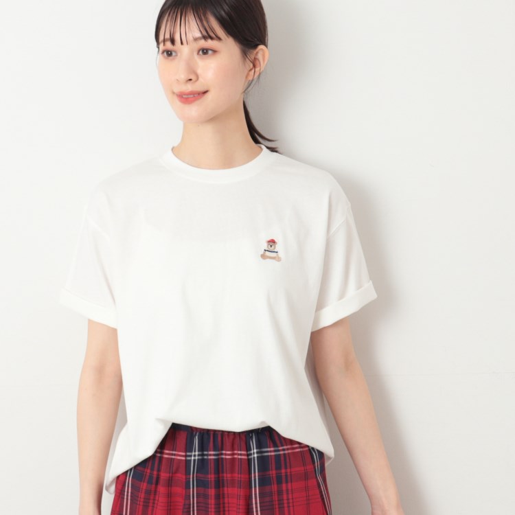 デッサン（ユニセックス）(Dessin(UNISEX))の【ユニセックス・洗える】ベアワンポイントTシャツ Ｔシャツ