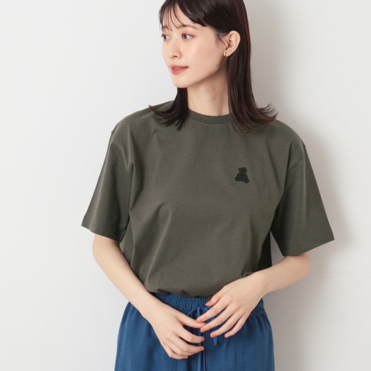 デッサン（ユニセックス）(Dessin(UNISEX))の【ユニセックス・洗える】ベアワンポイントTシャツ Ｔシャツ