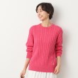 デッサン（ユニセックス）(Dessin(UNISEX))の【ユニセックス・洗える】ケーブル編みニット ピンク(073)