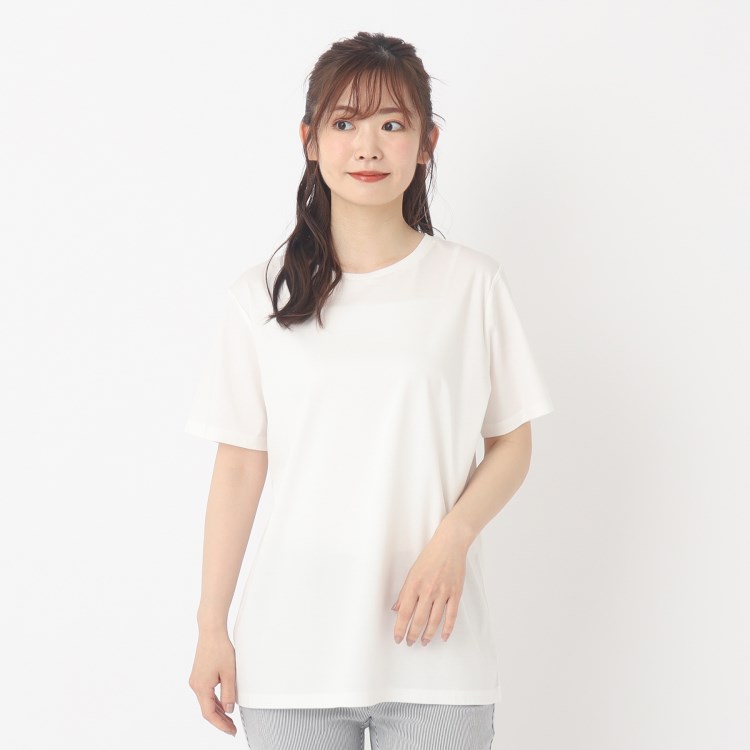 ヨリモ(YORIMO)の【接触冷感】シルケットコンフィークルーTシャツ Ｔシャツ