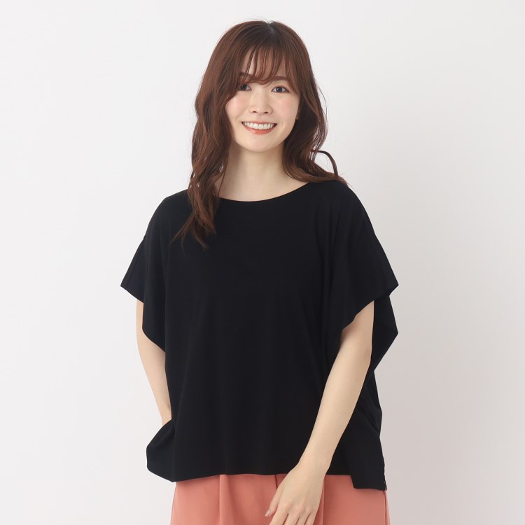 ヨリモ(YORIMO)の【接触冷感】シルケット エアリーボリューム袖Tシャツ カットソー