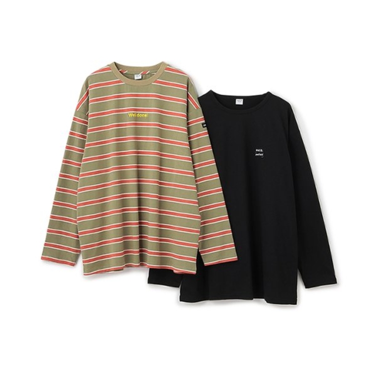 アンドディープティマイン(and D.petit main)の【Penfield】DadマルチボーダーsetT Ｔシャツ