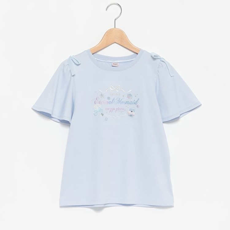 メゾピアノジュニア(mezzo piano junior)のシェル&ジュエル半袖Tシャツ Ｔシャツ