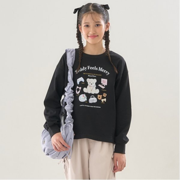 メゾピアノジュニア(mezzo piano junior)のTeddy Merry長袖Tシャツ Ｔシャツ