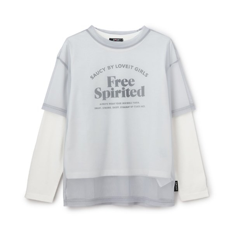 バイ ラビット(by LOVEiT)のFreeロゴTシャツチュールTセット Ｔシャツ