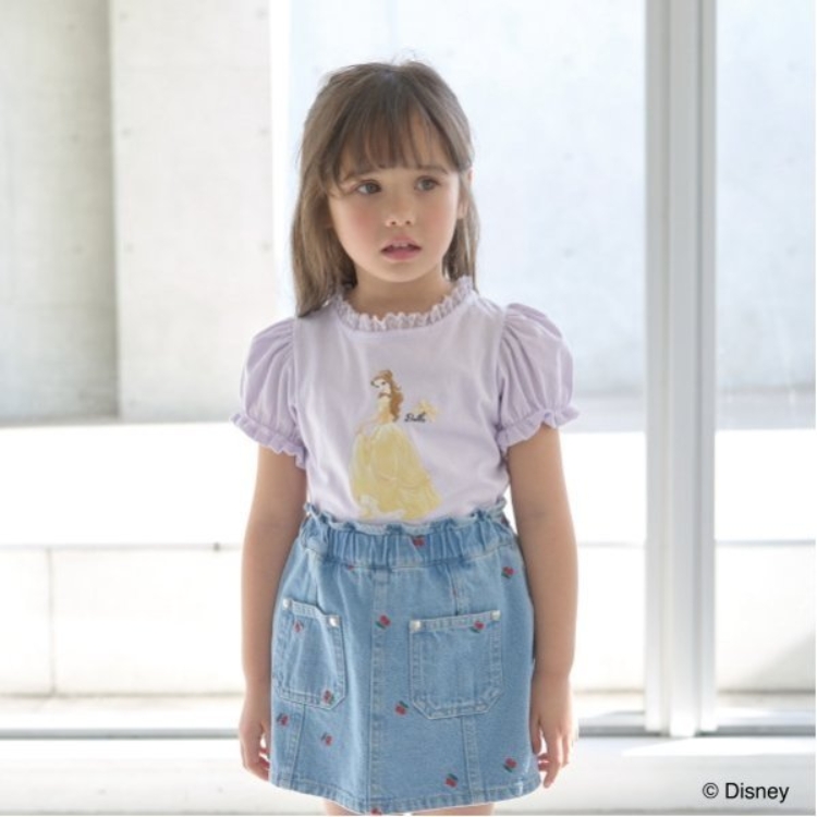 リセマイン(Lycee mine)の【Disney Princess】【ソフトコットン】アソートリボン付きパフTシャツ Ｔシャツ