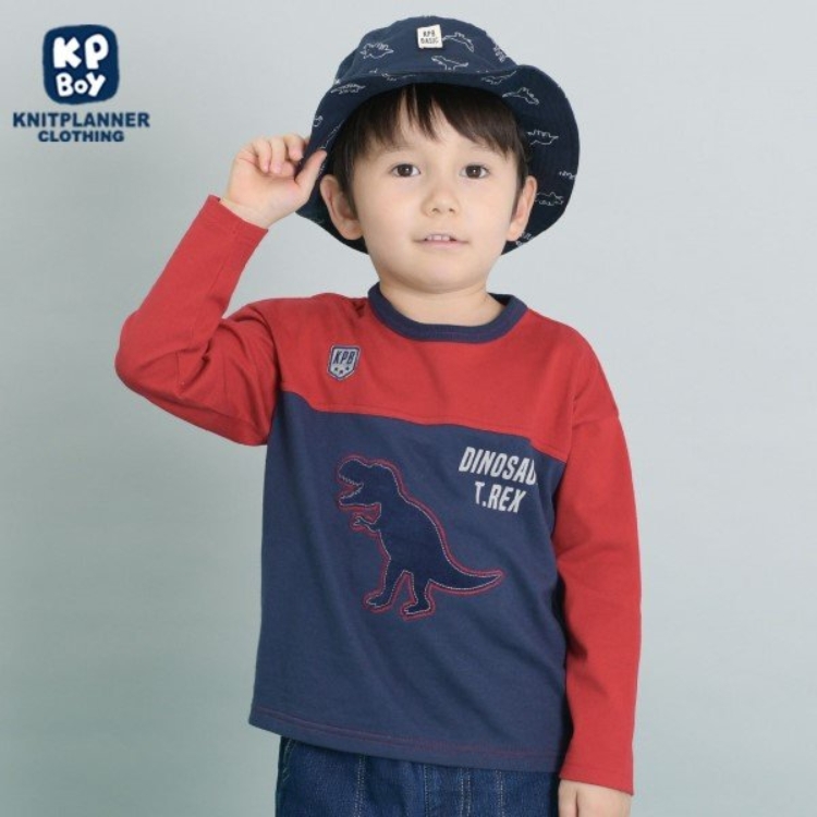 ケーピー(KP)のKPBOY 日本製/恐竜モチーフ長袖Ｔシャツ(80～140) その他