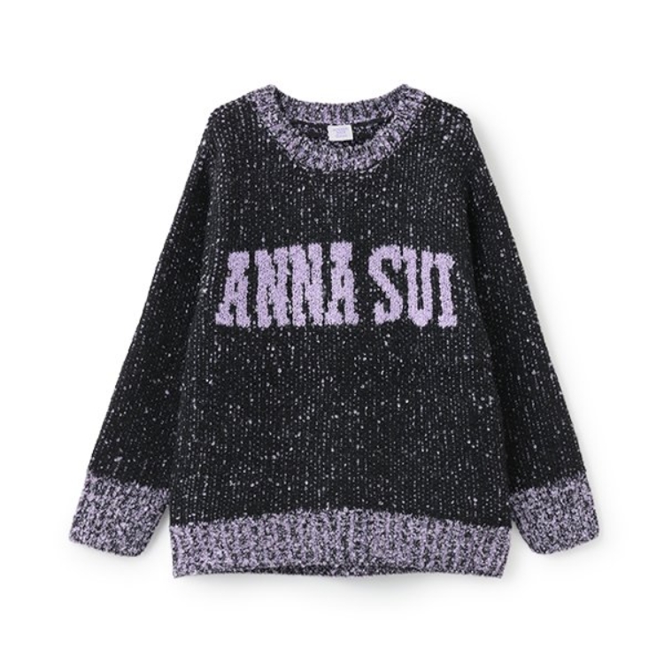 アナ スイ・ミニ(ANNA SUI mini)のメランジロゴニット ニット/セーター