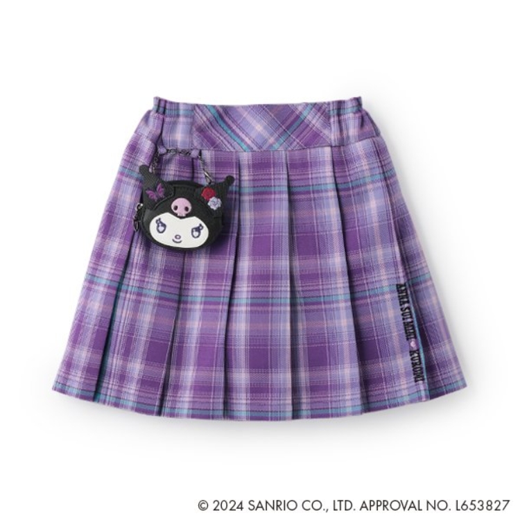 アナ スイ・ミニ(ANNA SUI mini)の【KUROMI】ポーチつきチェックスカパン その他