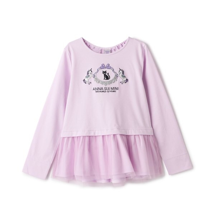 アナ スイ・ミニ(ANNA SUI mini)の裾ペプラムチュール長袖Tシャツ Ｔシャツ