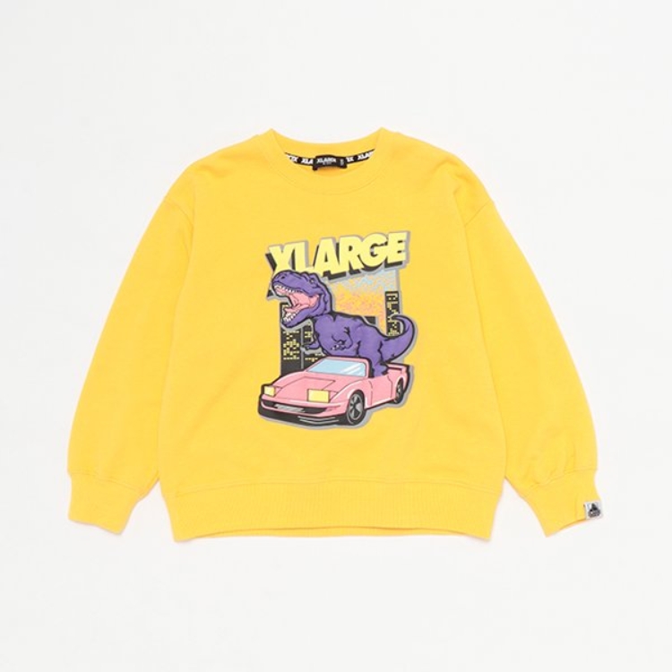 エクストララージ キッズ(XLARGE KIDS)の恐竜&クラシックカートレーナー スウェット・トレーナー