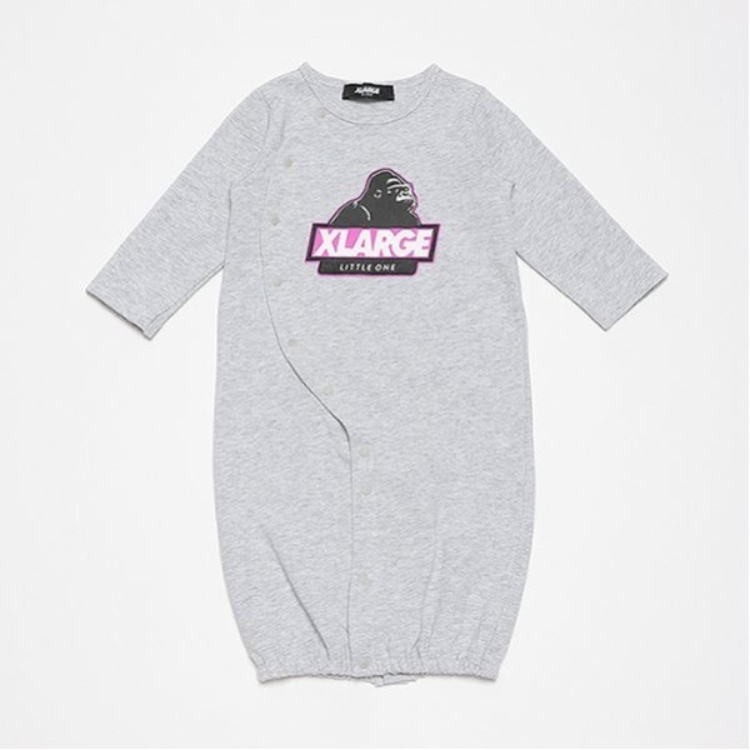 エクストララージ キッズ(XLARGE KIDS)のスランテッドOGゴリラ2WAYオール ロンパース・カバーオール(ベビー)