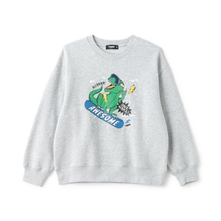 エクストララージ キッズ(XLARGE KIDS)のスノーボードT-REXトレーナー スウェット・トレーナー