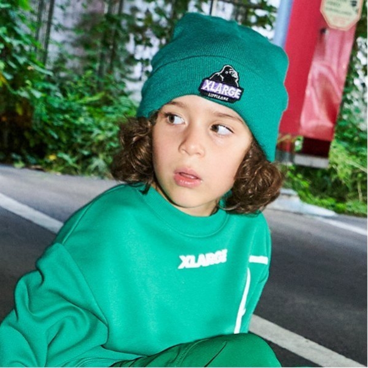 エクストララージ キッズ(XLARGE KIDS)のスランテッドOGゴリラニットキャップ キャップ