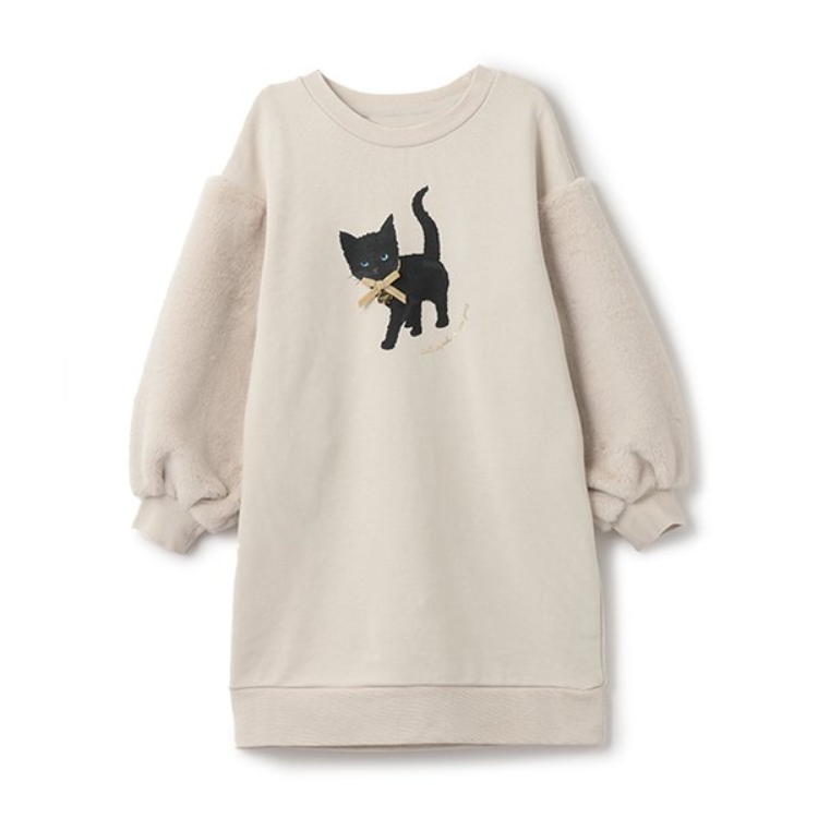 ケイト・スペード ニューヨーク キッズ(kate spade NEW YORK)のキャットワンピース ミドルワンピース