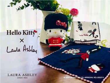 【Hello Kitty×LAURA ASHLEY】ハロー キティ 50th記念コラボ | LAURA ASHLEY（ローラ アシュレイ）