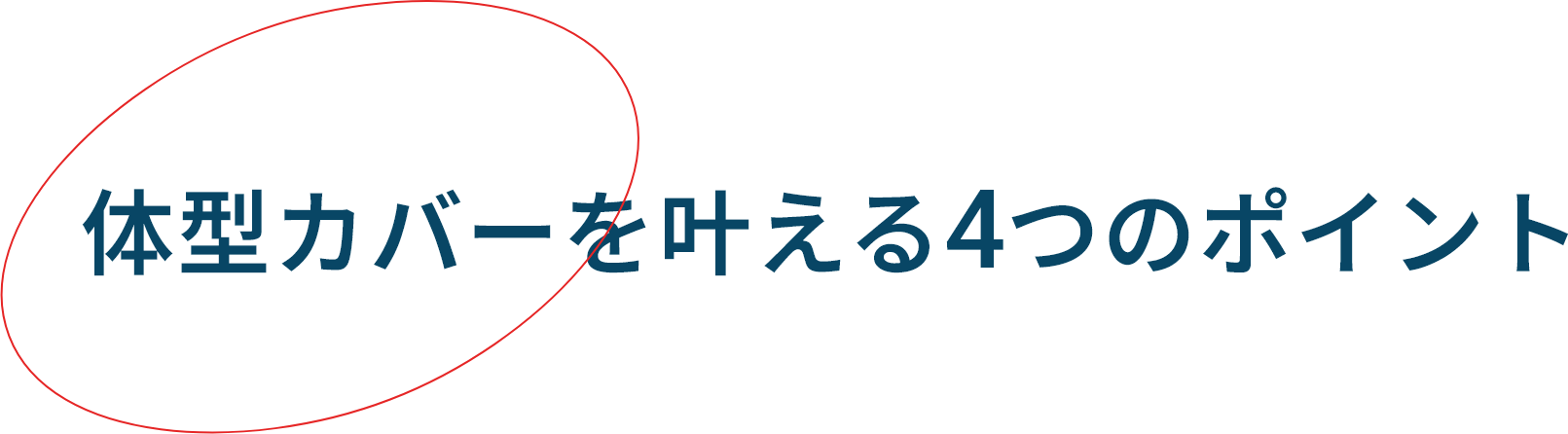 体型カバーを叶える4つのポイント