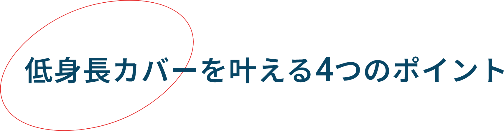 低身長カバーを叶える4つのポイント